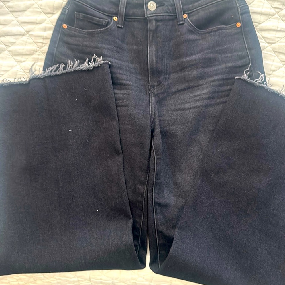 Wide leg Paige black jeans. Like new